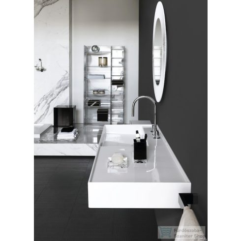 Laufen Kartell By Laufen 120x46 cm-es mosdó,jobb oldali polccal, 3 csaplyukkal,LCC Active bevonattal,fehér H813332A001581