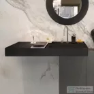 Laufen Kartell By Laufen 120x46 cm-es 2 csaplyukas mosdó,speciálisan fedett lefolyóval,fényes fekete H8133330208151