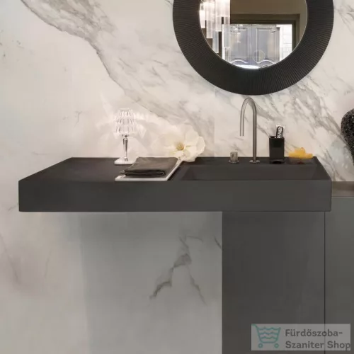 Laufen Kartell By Laufen 120x46 cm-es 2 csaplyukas mosdó,speciálisan fedett lefolyóval,Graphite matt H8133337588151