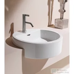   Laufen Living 46cm-es félig beépíthető mosdó csaplyuk nélkül H8134310001091 ( 813431 )