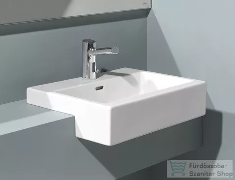 Laufen Living 55x46cm-es félig beépíthető mosdó H8134320001091 ( 813432 )