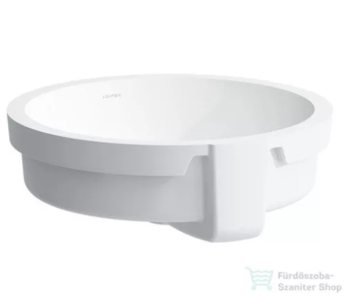 Laufen Living 40 cm-es alulról beépíthető mosdó csiszolt felső peremmel,kívül mázas,fehér H8134390001551