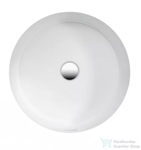 Laufen Living 40 cm-es alulról beépíthető mosdó csiszolt felső peremmel,kívül mázas,matt fehér H8134397571551