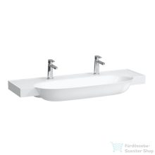   Laufen The New Classic 120x48 cm-es szekrényre illeszthető mosdó 2 csaplyukkal,túlfolyó nélkül,fehér H8138580001151