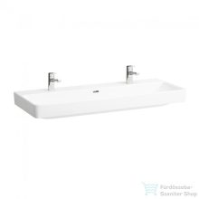   Laufen Pro S 120x46,5 cm-es mosdó 2 csaplyukkal,LCC Active bevonattal,fehér H814965A001071