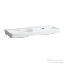   Laufen Pro S 120x46 cm-es dupla mosdó csaplyuk nélkül,LCC Active bevonattal,fehér H814966A001091