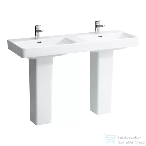 Laufen Pro S 130x46,5 cm-es pultra ültethető dupla mosdó LCC bevonattal,fehér H8149684001041
