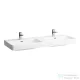 Laufen Pro S 130x46,5 cm-es pultra ültethető dupla mosdó LCC Active bevonattal,fehér H814968A001041