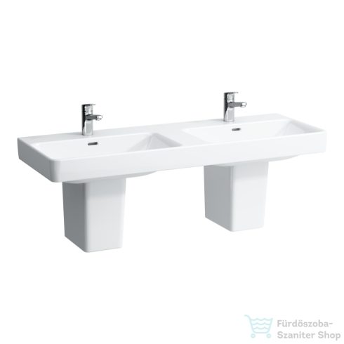 Laufen Pro S 130x46,5 cm-es pultra ültethető dupla mosdó LCC Active bevonattal,fehér H814968A001041