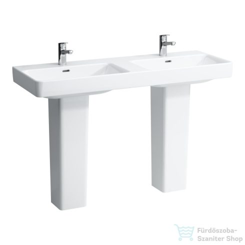 Laufen Pro S 130x46,5 cm-es pultra ültethető dupla mosdó LCC Active bevonattal,fehér H814968A001041