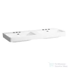 Laufen Pro S 130x46,5 cm-es pultra ültethető dupla mosdó 3 csaplyukkal,LCC Active bevonattal,fehér H814968A001081
