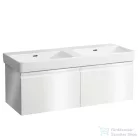Laufen Pro S 130x46,5 cm-es pultra ültethető dupla mosdó csaplyuk nélkül,LCC Active bevonattal,fehér H814968A001091