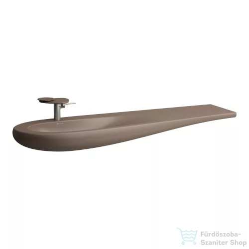 Laufen Ilbagnoalessi One 160x50 cm-es ráépíthető mosdó, pult jobb oldalon,Caffe matt H8149711881041