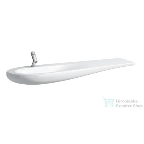 Laufen Ilbagnoalessi One 160x50 cm-es ráépíthető mosdó, pult jobb oldalon,matt fehér H8149717571041