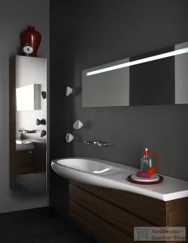 Laufen Ilbagnoalessi One 160x50 cm-es ráépíthető mosdó, pult jobb oldalon,matt fehér H8149717571041