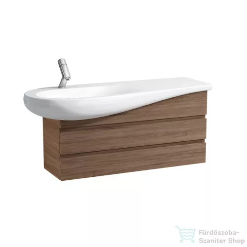 Laufen Ilbagnoalessi One 120x50 cm-es ráépíthető mosdó, pult jobb oldalon,matt fehér H8149737571041