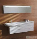 Laufen Ilbagnoalessi One 120x50 cm-es ráépíthető mosdó, pult jobb oldalon,matt fehér H8149737571041