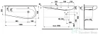 Laufen Ilbagnoalessi One 120x50 ráépíthető mosdó, pult bal oldalon H8149744001041 ( 814974 )