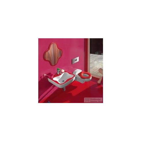 Laufen Florakids 45x41 kézmosó piros H8150310621041 ( 815031 )