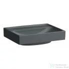 Laufen MEDA 45x35 cm-es falra/bútorra szerelhető mosdó csaplyuk-és túlfolyó nélkül,matt grafit H8151117581121