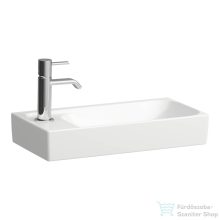   Laufen MEDA 46x23,5 cm-es fali mosdó bal oldali csaplyukkal, csaptelep-és túlfolyó nélkül, fehér H8151140001131