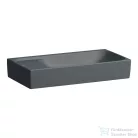 Laufen MEDA 46x23,5 cm-es fali mosdó csaplyuk és túlfolyó nélkül, matt graphite H8151147581121
