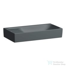   Laufen MEDA 46x23,5 cm-es fali mosdó csaplyuk és túlfolyó nélkül, matt graphite H8151147581121