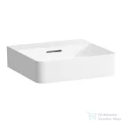 Laufen Val SaphirKeramik 45x42 cm-es kézmosó csaplyuk nélkül,LCC bevonattal,fehér H8152814001091