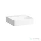 Laufen Val SaphirKeramik 45x42 cm-es kézmosó csaplyuk és túlfolyó nélkül,LCC bevonattal,fehér H8152814001121