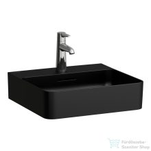  Laufen Val SaphirKeramik 45x42 cm fali mosdó, matt fekete H8152817161041