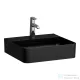 Laufen Val SaphirKeramik 45x42 cm fali mosdó, matt fekete H8152817161041