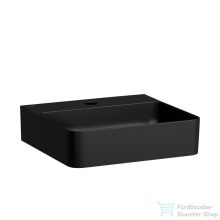   Laufen Val SaphirKeramik 45x42 cm fali mosdó túlfolyó nélkül, matt fekete H8152817161111