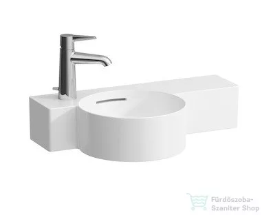 Laufen Val SaphirKeramik 55x31,5 cm-es kézmosó, jobb oldali pulttal,matt fehér H8152837571051