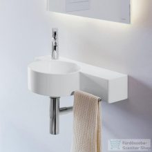   Laufen Val SaphirKeramik 55x31,5 cm-es kézmosó túlfolyó nélkül,jobb oldali pulttal,matt fehér H8152837571131