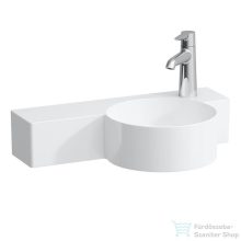   Laufen Val SaphirKeramik 55x31,5 cm-es túlfolyó nélküli kézmosó bal oldali pulttal,fehér H8152840001141
