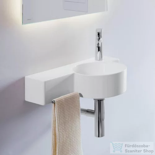 Laufen Val SaphirKeramik 55x31,5 cm-es  kézmosó, bal oldali pulttal,matt fehér H8152847571061