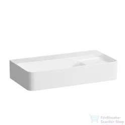   Laufen Val SaphirKeramik 60x31,5 cm-es kompakt mosdó csaplyuk és túlfolyó nélkül, LCC bevonattal, fehér H8152854001121