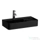 Laufen Val SaphirKeramik 60x31,5 cm-es kompakt mosdó,matt fekete H8152857161041