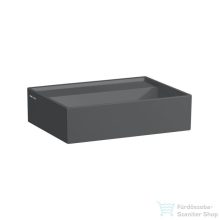   Laufen Kartell 45x34 cm-es mosdó csaplyuk és túlfolyó nélkül,matt graphite H8153307581121
