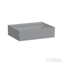   Laufen Kartell 45x34 cm-es mosdó csaplyuk és túlfolyó nélkül,matt szürke H8153307591121
