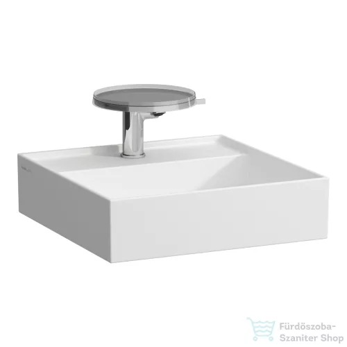 Laufen Kartell By Laufen 46x46 cm-es kézmosó speciális rejtett lefolyóval,matt fehér H8153317571111