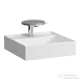 Laufen Kartell By Laufen 46x46 cm-es kézmosó speciális rejtett lefolyóval,matt fehér H8153317571111