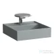 Laufen Kartell By Laufen 46x46 cm-es kézmosó speciális rejtett lefolyóval,Graphite matt H8153317581111