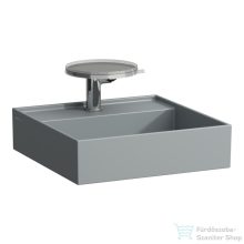   Laufen Kartell By Laufen 46x46 cm-es kézmosó speciális rejtett lefolyóval,Matt szürke H8153317591111