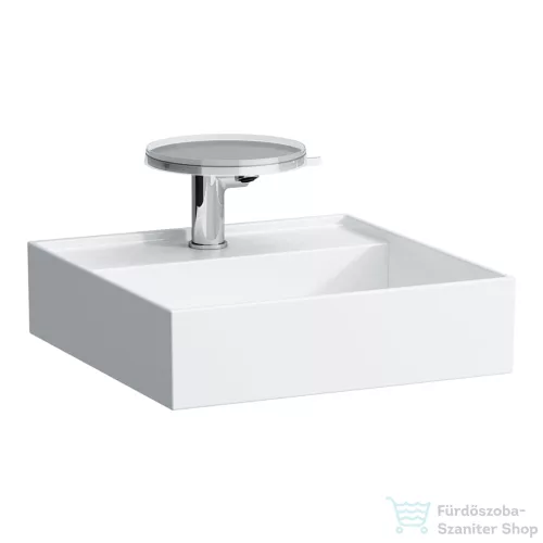 Laufen Kartell By Laufen 46x46 cm-es kézmosó speciális rejtett lefolyóval,LCC Active bevonattal,fehér H815331A001111