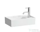 Laufen Kartell By Laufen 46x28 Kézmosó, aszimmetrikus, jobb oldali armatúrapaddal, speciális rejtett lefolyóval H8153340001111 ( 815334 )