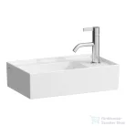 Laufen Kartell 46x28 cm-es kézmosó, jobb oldali csaplyukkal,speciális rejtett lefolyóval,LCC bevonattal H8153344001111