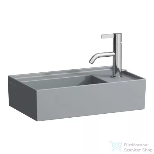 Laufen Kartell 46x28 cm-es kézmosó, jobb oldali csaplyukkal,speciális rejtett lefolyóval,Graphite matt H8153347581111