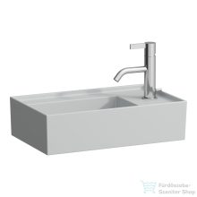   Laufen Kartell 46x28 cm-es kézmosó, jobb oldali csaplyukkal,speciális rejtett lefolyóval,Matt szürke H8153347591111