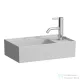 Laufen Kartell 46x28 cm-es kézmosó, jobb oldali csaplyukkal,speciális rejtett lefolyóval,Matt szürke H8153347591111